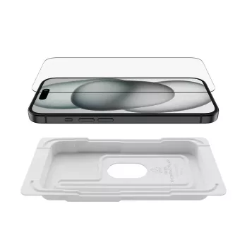 Apsauginis stiklas Belkin ScreenForce Apple iPhone 15 atsparus smūgiams ir įbrėžimams