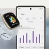 Išmanusis laikrodis Fitbit Sense 2 skaitmeniniu liečiamuoju ekranu juodas
