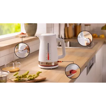 Bosch TWK4M221 elektrinis virdulys 1,7 L 2400 W Baltas