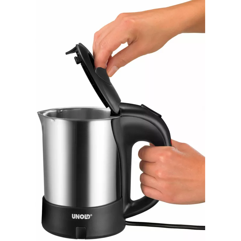 Unold 18575 kelioninis virdulys 0,5 L 1000 W nerūdijantis plienas, juoda