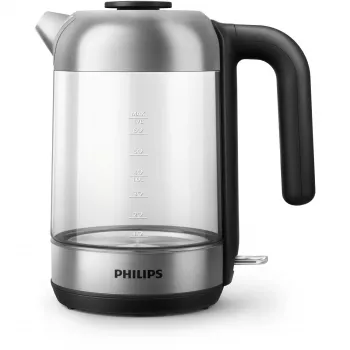 Philips 5000 Series HD9339/80 stiklinis virdulys, 1,7 l, 2200 W, stiklas, nerūdijantis plienas, vandens lygio indikatorius, belaidis