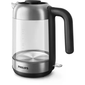 Philips 5000 Series HD9339/80 stiklinis virdulys, 1,7 l, 2200 W, stiklas, nerūdijantis plienas, vandens lygio indikatorius, belaidis