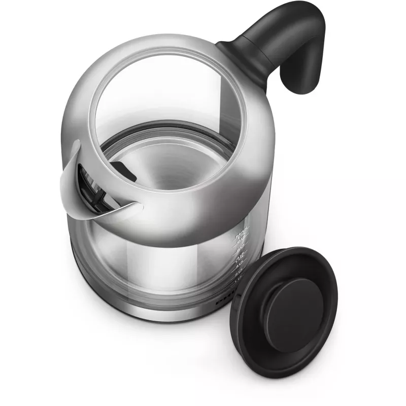 Philips 5000 Series HD9339/80 stiklinis virdulys, 1,7 l, 2200 W, stiklas, nerūdijantis plienas, vandens lygio indikatorius, belaidis
