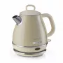 Ariete 2868 Vintage 1 L elektrinis virdulys iš nerūdijančio plieno arbatžolėms, arbatai ir vaistažolių gėrimams, automatinis išsijungimas, ergonomiška rankena, 1 l, 1600 W, šviesiai smėlinė