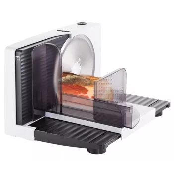 Unold 78860 elektrinė pjaustyklė 100 W, balta, juoda, plastikas, nerūdijantis plienas