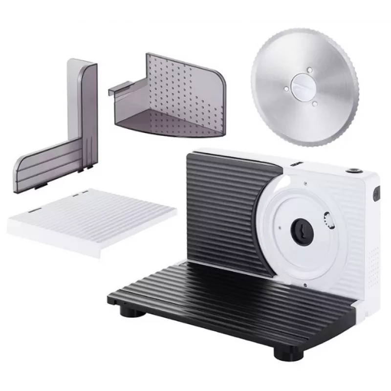 Unold 78860 elektrinė pjaustyklė 100 W, balta, juoda, plastikas, nerūdijantis plienas