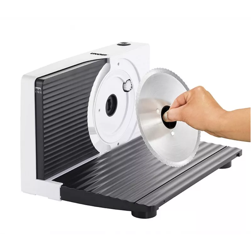 Unold 78860 elektrinė pjaustyklė 100 W, balta, juoda, plastikas, nerūdijantis plienas