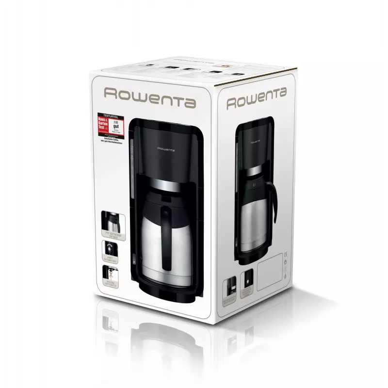 Rowenta Milano Thermo CT 3818 filtrinis kavos virimo aparatas, 10 puodelių, juodas/nerūdijantis plienas