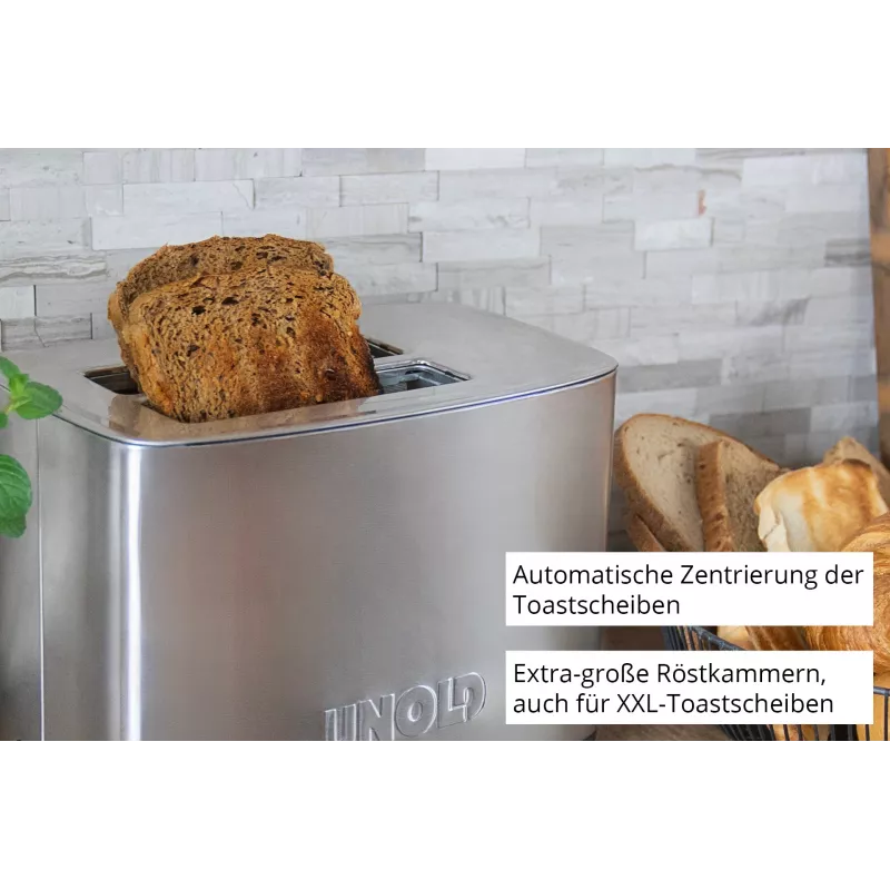 Skrudintuvas Unold Esge 38216, 2 griežinėlių, reguliuojamas skrudinimo lygis