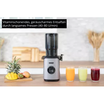 Unold 78275 Sam lėtas sulčiaspaudė 300 W anglies spalvos