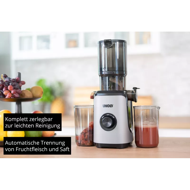 Unold 78275 Sam lėtas sulčiaspaudė 300 W anglies spalvos