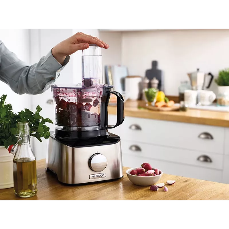 Virtuvinis kombainas Kenwood FDM301SS, 800 W, 2,1 L, juodas, nerūdijantis plienas, įmontuotos svarstyklės