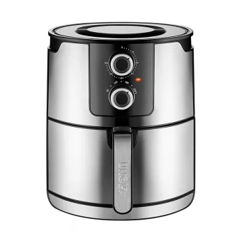 Unold 58655 Double karšto oro gruzdintuvė 5 L 1400 W juoda, nerūdijantis plienas