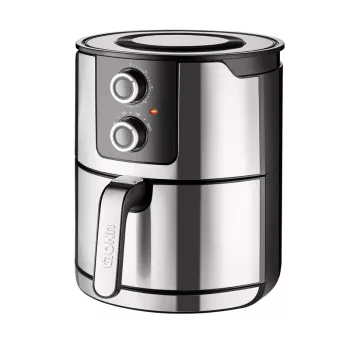 Unold 58655 Double karšto oro gruzdintuvė 5 L 1400 W juoda, nerūdijantis plienas