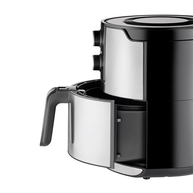 Unold 58655 Double karšto oro gruzdintuvė 5 L 1400 W juoda, nerūdijantis plienas