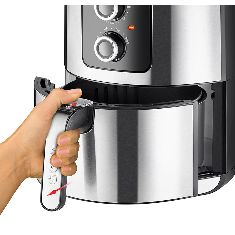 Unold 58655 Double karšto oro gruzdintuvė 5 L 1400 W juoda, nerūdijantis plienas