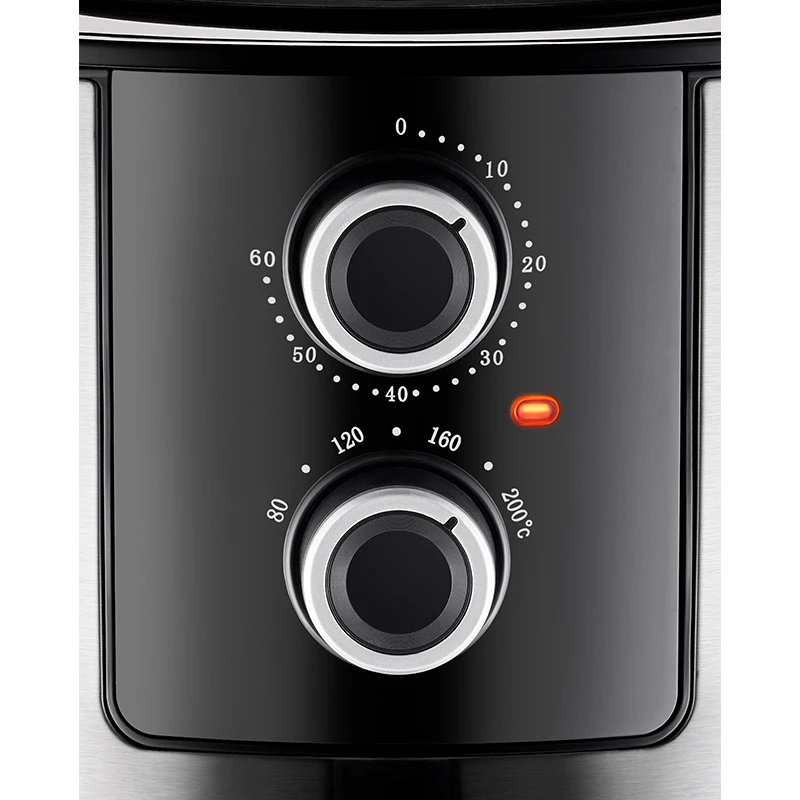 Unold 58655 Double karšto oro gruzdintuvė 5 L 1400 W juoda, nerūdijantis plienas