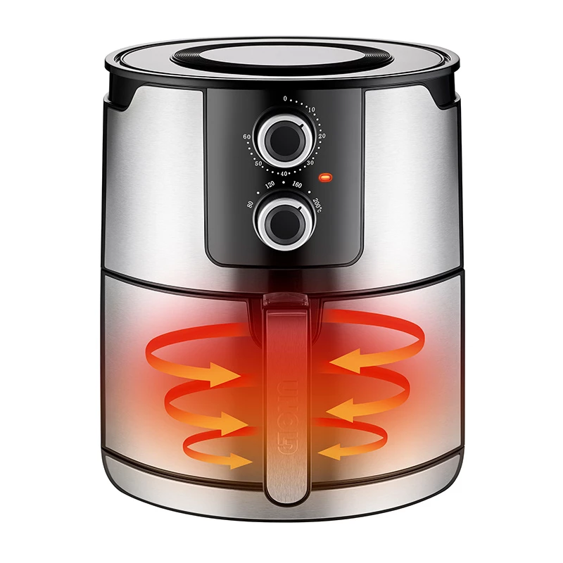 Unold 58655 Double karšto oro gruzdintuvė 5 L 1400 W juoda, nerūdijantis plienas