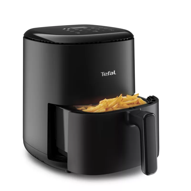 Karšto oro gruzdintuvė Tefal Easy Fry EY145810 – 3 l talpa, 1300 W, jutiklinis valdymas, LCD ekranas, juoda