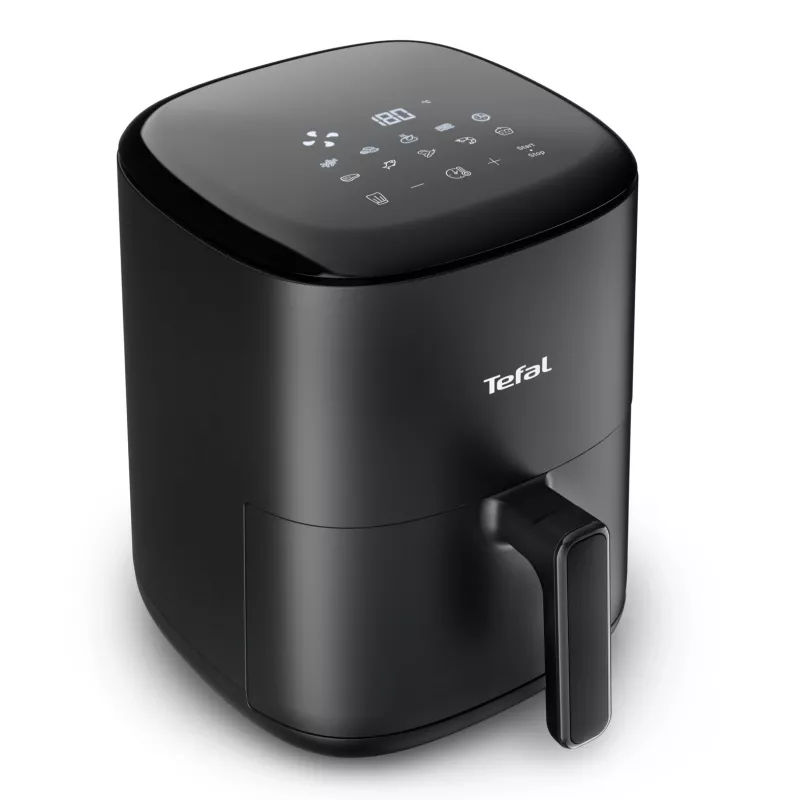 Karšto oro gruzdintuvė Tefal Easy Fry EY145810 – 3 l talpa, 1300 W, jutiklinis valdymas, LCD ekranas, juoda