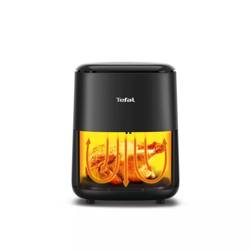 Karšto oro gruzdintuvė Tefal Easy Fry EY145810 – 3 l talpa, 1300 W, jutiklinis valdymas, LCD ekranas, juoda