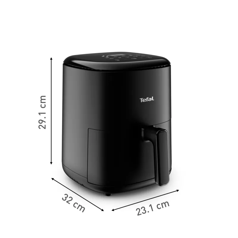Karšto oro gruzdintuvė Tefal Easy Fry EY145810 – 3 l talpa, 1300 W, jutiklinis valdymas, LCD ekranas, juoda