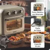 Ariete 4632 Oro gruzdintuvė ir orkaitė Vintage, 1400W, 2in1, Talpa 16L, Priedai, Laikmatis 60 min., Dvigubas stiklas, Smėlio spalva