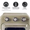 Ariete 4632 Oro gruzdintuvė ir orkaitė Vintage, 1400W, 2in1, Talpa 16L, Priedai, Laikmatis 60 min., Dvigubas stiklas, Smėlio spalva