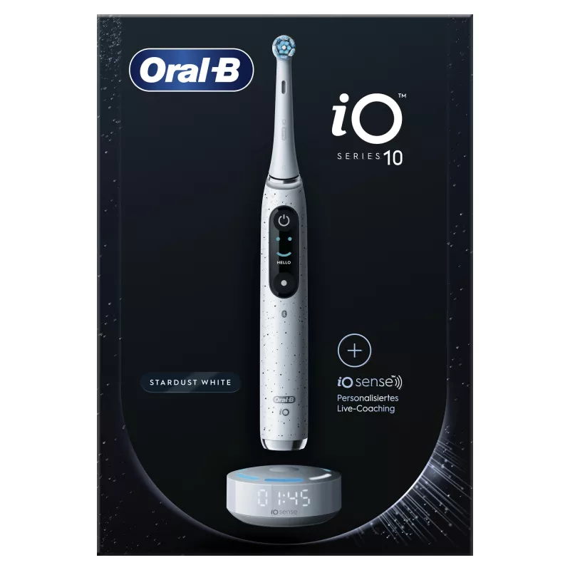 Oral-B iO Series 10 suaugusiųjų besisukantis-osciliuojantis dantų šepetėlis Baltas