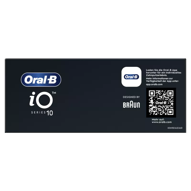 Oral-B iO Series 10 suaugusiųjų besisukantis-osciliuojantis dantų šepetėlis Baltas