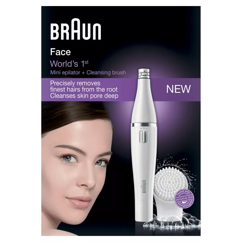 Epiliatorius veidui Braun Face 810+ Baltas