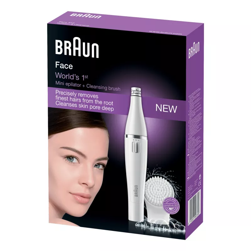 Epiliatorius veidui Braun Face 810+ Baltas