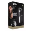 Braun BeardTrimmer 9 BT9520 barzdos ir plaukų kirpimo mašinėlė, baterija, 0,5–20 mm, šlapiam ir sausam naudojimui, juoda/pilka