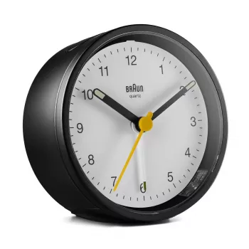 Braun BC12BW kvarcinis žadintuvas juodas, baltas