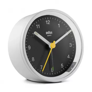 Braun BC12WB kvarcinis žadintuvas juodas, baltas
