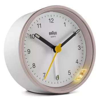 Braun BC12 kvarcinis žadintuvas rožinis, baltas