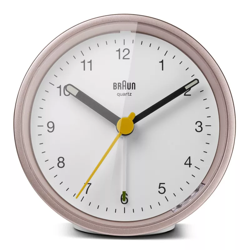Braun BC12 kvarcinis žadintuvas rožinis, baltas