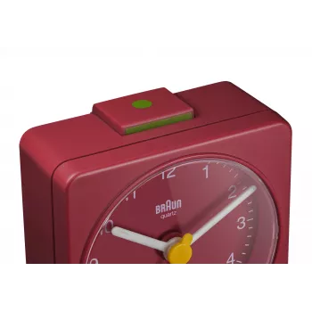 Braun BC02R signalinis laikrodis Kvarcinis signalinis laikrodis Raudonas