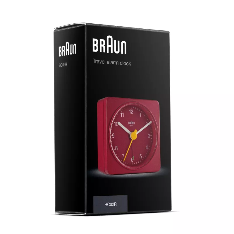Braun BC02R signalinis laikrodis Kvarcinis signalinis laikrodis Raudonas