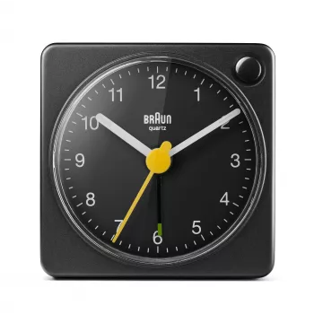 Braun BC02XB analoginis žadintuvas, juodas