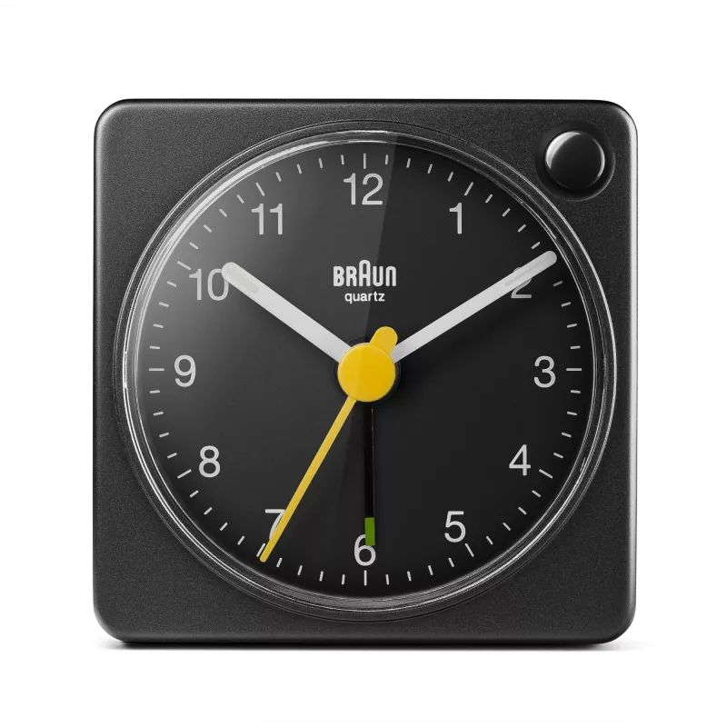 Braun BC02XB analoginis žadintuvas, juodas