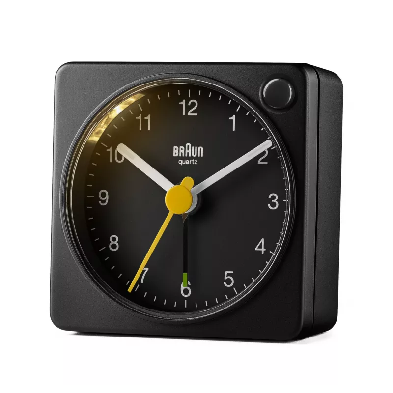 Braun BC02XB analoginis žadintuvas, juodas