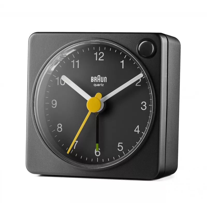 Braun BC02XB analoginis žadintuvas, juodas