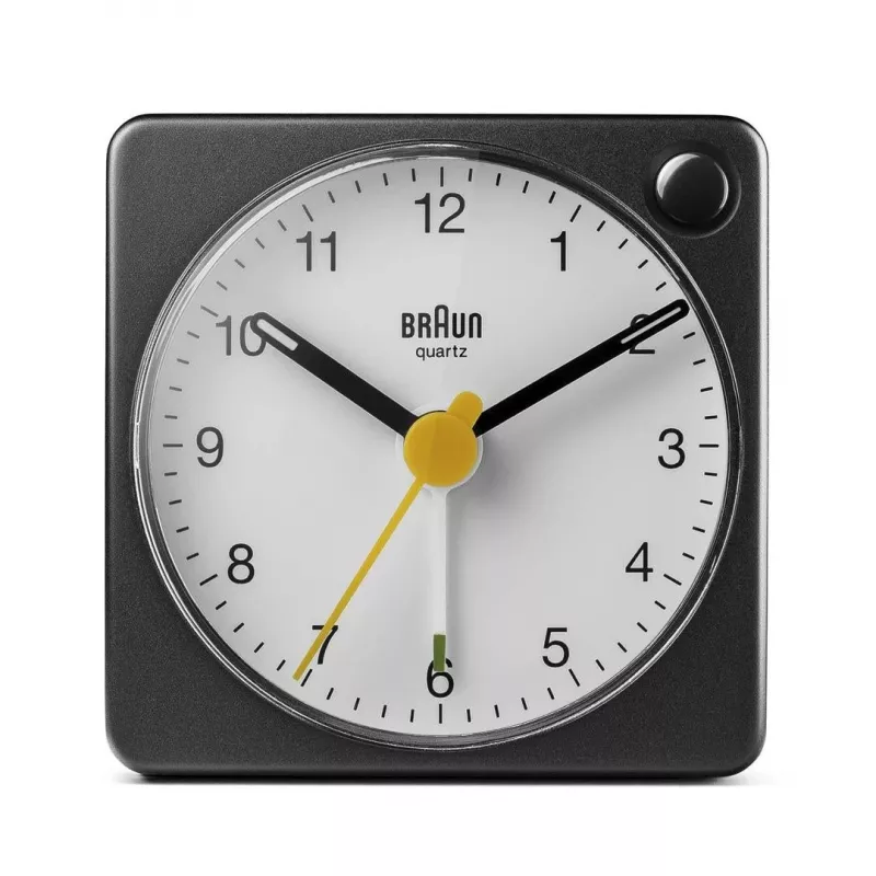 Braun BC02XBW kvarcinis žadintuvas juodas, baltas