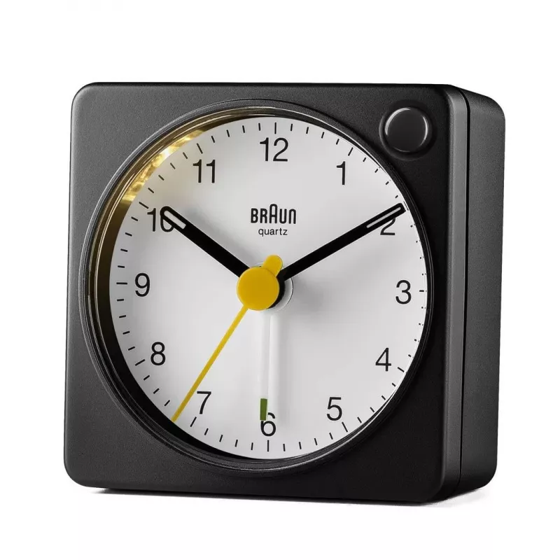 Braun BC02XBW kvarcinis žadintuvas juodas, baltas