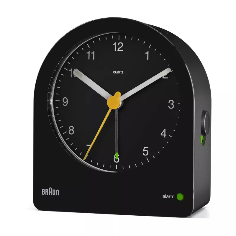 Braun BC22 kvarcinis žadintuvas juodas, geltonas