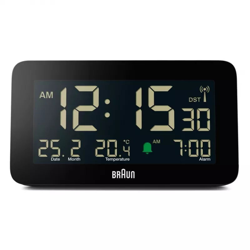 BRAUN BC10 skaitmeninis žadintuvas juodas