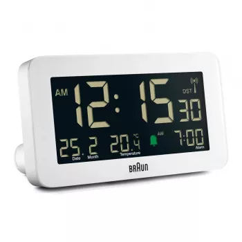 Skaitmeninis žadintuvas Braun BC10 Baltas LCD su foniniu apšvietimu