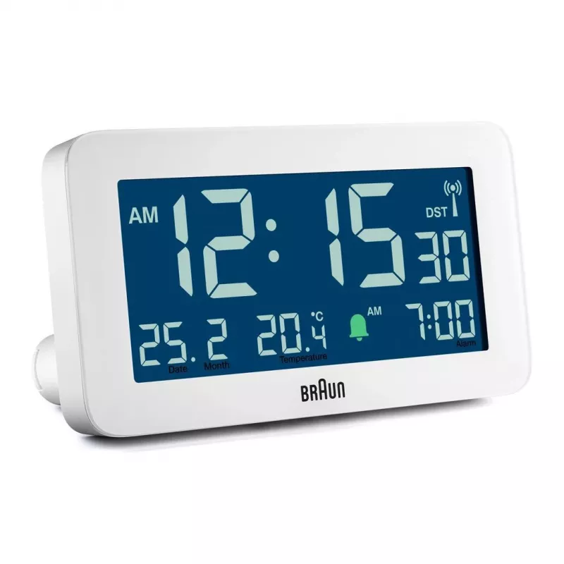 Skaitmeninis žadintuvas Braun BC10 Baltas LCD su foniniu apšvietimu
