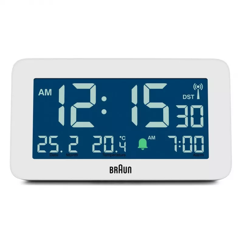 Skaitmeninis žadintuvas Braun BC10 Baltas LCD su foniniu apšvietimu